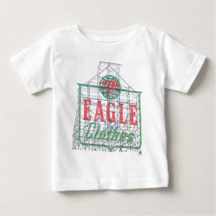 Camiseta Para Bebê T-shirt infantil do sinal da roupa de Eagle