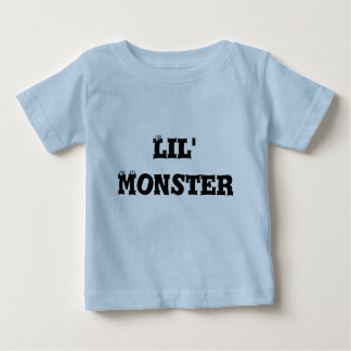 Camiseta Para Bebê T-shirt infantil, luz - azul, monstro de Lil