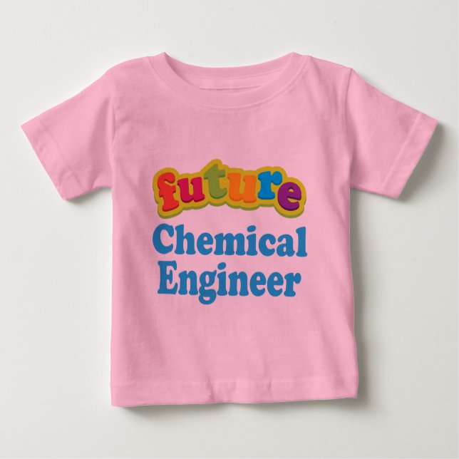 Camiseta Para Bebê T-shirt infantil químico do bebê do engenheiro (Frente)