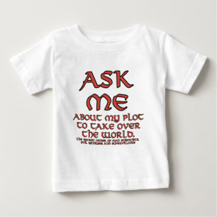 Camiseta Para Bebê T-shirt infantis e partes superiores da piada má