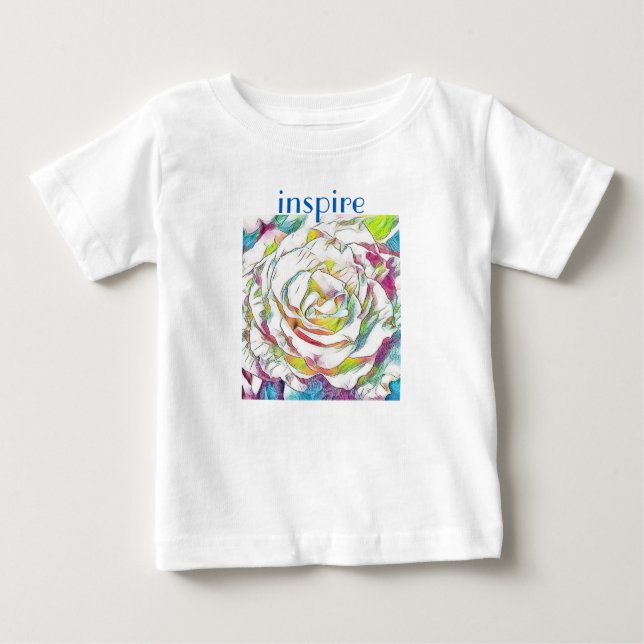 Camiseta Para Bebê T-Shirt INSPIRE Baby Fine Jersey (Frente)