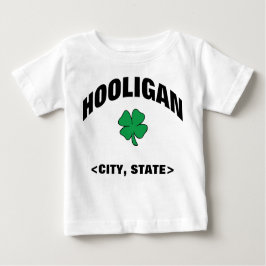 Camiseta Para Bebê T-shirt irlandês personalizado bebê do hooligan