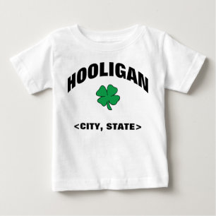 Camiseta Para Bebê T-shirt irlandês personalizado bebê do hooligan
