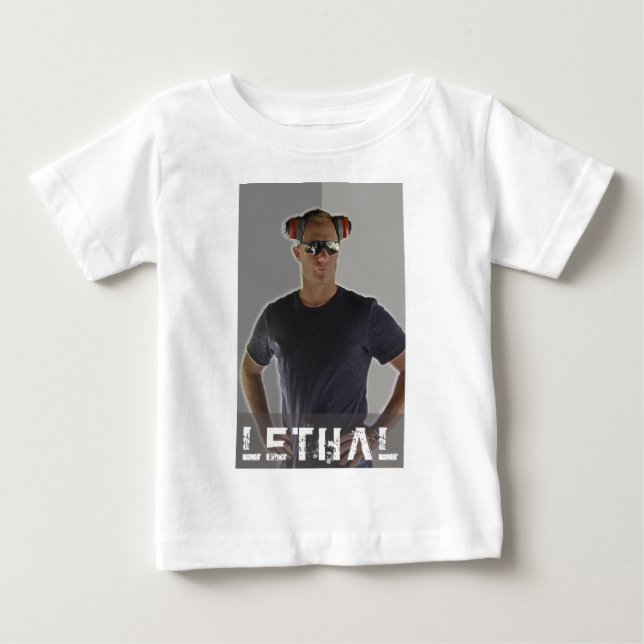 Camiseta Para Bebê T-shirt letal do bebê (Frente)