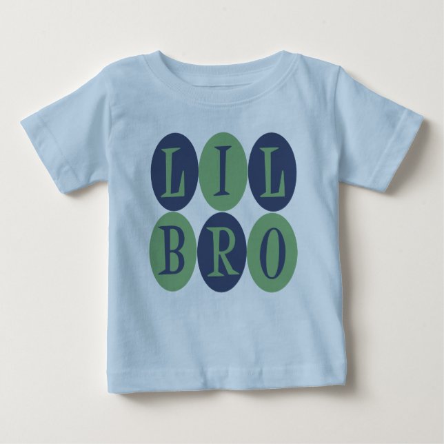Camiseta Para Bebê t-shirt Lil Bro (Frente)