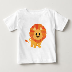 Camiseta Para Bebê T-Shirt Lion Cute