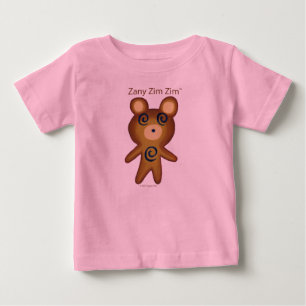 Camiseta Para Bebê T-shirt longo da Capa da criança doido de Zim Zim