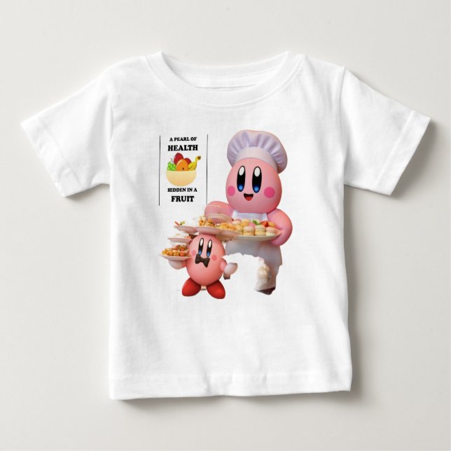 Camiseta Para Bebê T-Shirt matinal saudável (Frente)