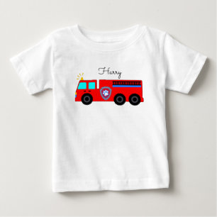 Camiseta Para Bebê T-Shirt, motor de incêndio