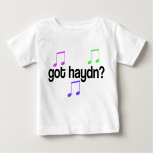 Camiseta Para Bebê T-shirt obtido bonito do bebê de Haydn