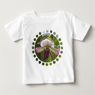Camiseta Para Bebê T-shirt original do bebê da orquídea