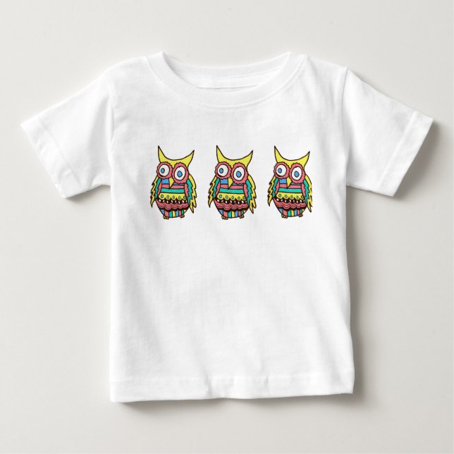 Camiseta Para Bebê t-shirt Owl Baby (Frente)