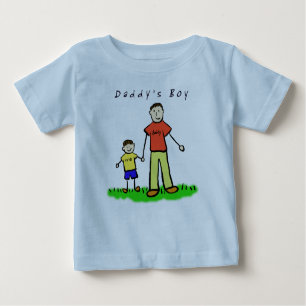 Camiseta Para Bebê T-Shirt pai (Brunette Desenhando Ambos Os Lados)