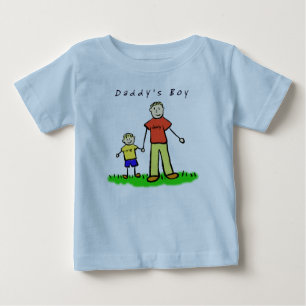 Camiseta Para Bebê T-Shirt pai (Lado Da Frente De Desenho Loura)