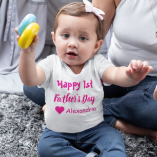 Camiseta Para Bebê T-Shirt para bebê Dia de os pais de 1rua