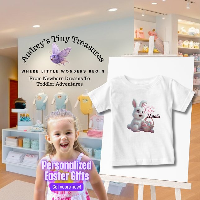Camiseta Para Bebê T-Shirt Páscoa Personalizada (Criador carregado)