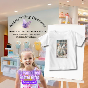 Camiseta Para Bebê T-Shirt Páscoa Personalizado
