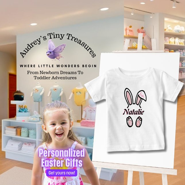 Camiseta Para Bebê T-Shirt Páscoa Personalizado (Criador carregado)