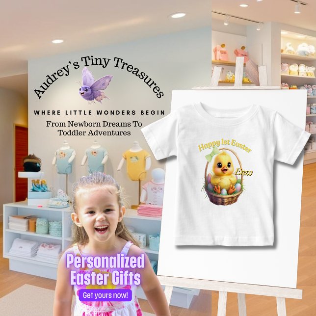 Camiseta Para Bebê T-Shirt Páscoa Personalizado (Criador carregado)