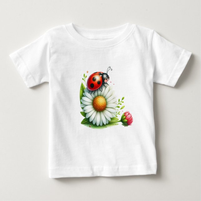 Camiseta Para Bebê T-Shirt-Pastel Spring Kids Apparel (Frente)