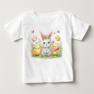 Camiseta Para Bebê T-Shirt-Pastel Spring Kids Apparel