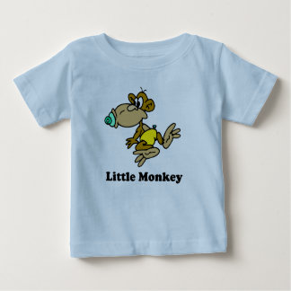 Camiseta Para Bebê T-shirt pequeno do macaco
