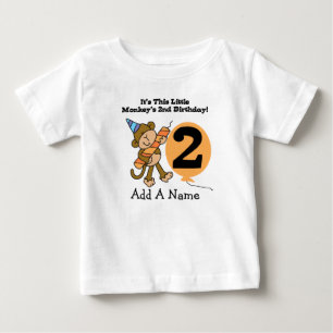Camiseta Para Bebê T-shirt pequeno personalizado do segundo