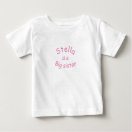 Camiseta Para Bebê t-shirt PERSONALIZADA DA GRANDE IRMÃ