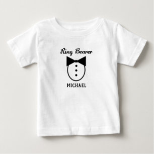 Camiseta Para Bebê T-shirt personalizada do anel Tux Ring