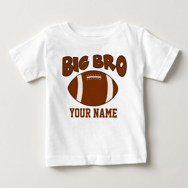 Camiseta Para Bebê T-shirt personalizada do Big Brother Football (Frente)
