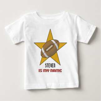 Camiseta Para Bebê T-shirt personalizada do Criança Football Star