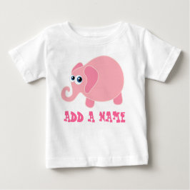 Camiseta Para Bebê T-shirt personalizado do bebê do elefante