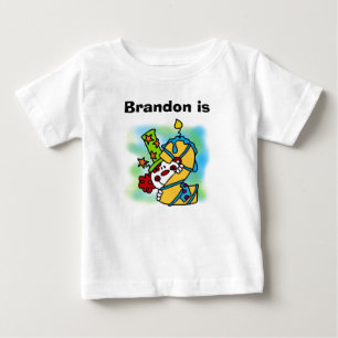 Camiseta Para Bebê T-shirt personalizado do segundo aniversário do