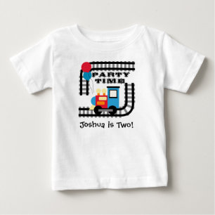 Camiseta Para Bebê T-shirt personalizado do trem do tempo do partido