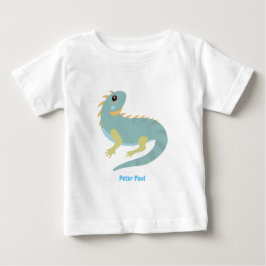 Camiseta Para Bebê T-Shirt Personalizado Iguana Lizard Baby