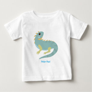Camiseta Para Bebê T-Shirt Personalizado Iguana Lizard Baby