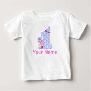 Camiseta Para Bebê T-shirt personalizado menina do primeiro