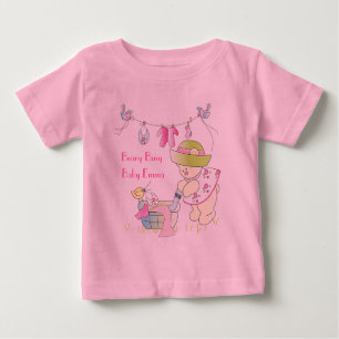 Camiseta Para Bebê T-shirt personalizado ocupado do bebê de Beary