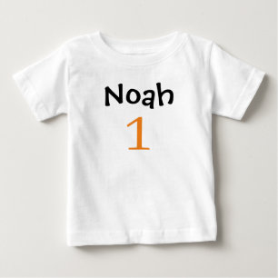 Camiseta Para Bebê T-Shirt Personalizado por primeiro aniversario