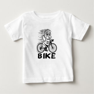 Camiseta Para Bebê T-Shirt Pinguin Power Bike Cycling