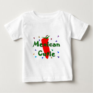 Camiseta Para Bebê T-shirt & presentes vermelhos da pimenta de Cutie
