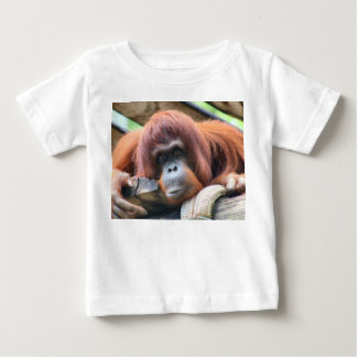 CAMISETA PARA BEBÊ T-SHIRT PRIMATE DO CRIANÇA ORANGATANG