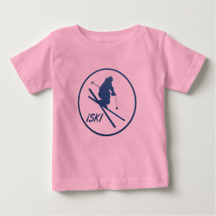 Camiseta Para Bebê t-shirt quadro iSKI