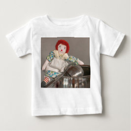 Camiseta Para Bebê T-shirt Raggedy Ann doll assar biscoitos