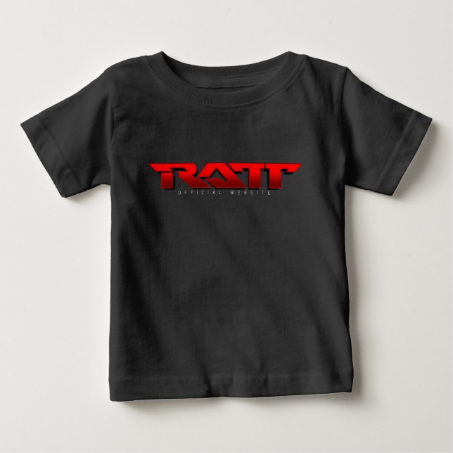 Camiseta Para Bebê T-Shirt Ratt Da Velha Escola (Frente)