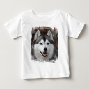 Camiseta Para Bebê T-shirt ronco do bebê do cão