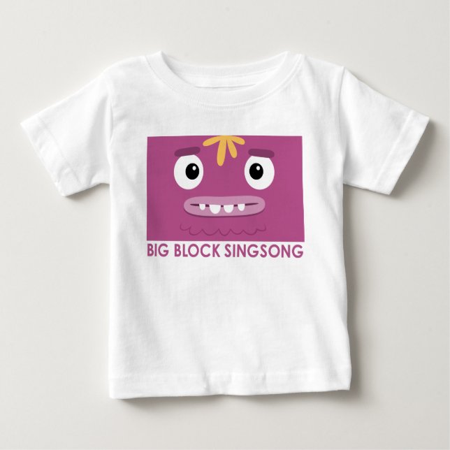 Camiseta Para Bebê T-shirt roxo diferente do bebê de BBSS (Frente)