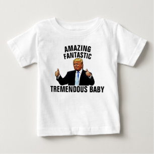 CAMISETA PARA BEBÊ T-SHIRT-SHIRT-SHIRT DO TRUMP BABY