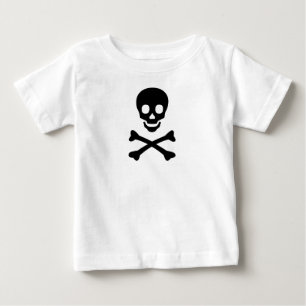 Camiseta Para Bebê T-Shirt Skull and Crossbones