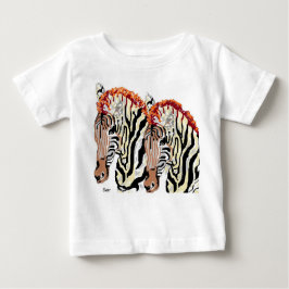 Camiseta Para Bebê T-Shirt Toddlers: Zebra